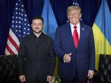 President Volodymyr Zelensky (Oekraïne) en president Donald Trump (VS) tijdens hun ontmoeting bij de VN