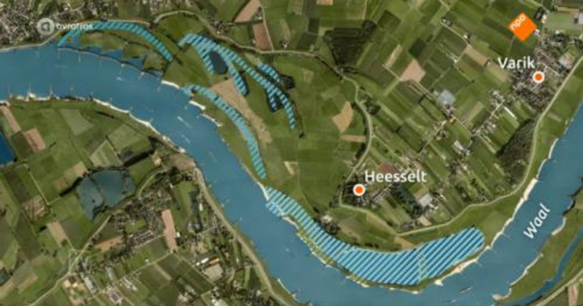 Betuwe-dorpen vrezen hoogwater-geul in de Waal