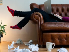 Als je thuiswerkt, zit je er misschien wel zo bij