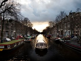 Grachtenpanden in Amsterdam